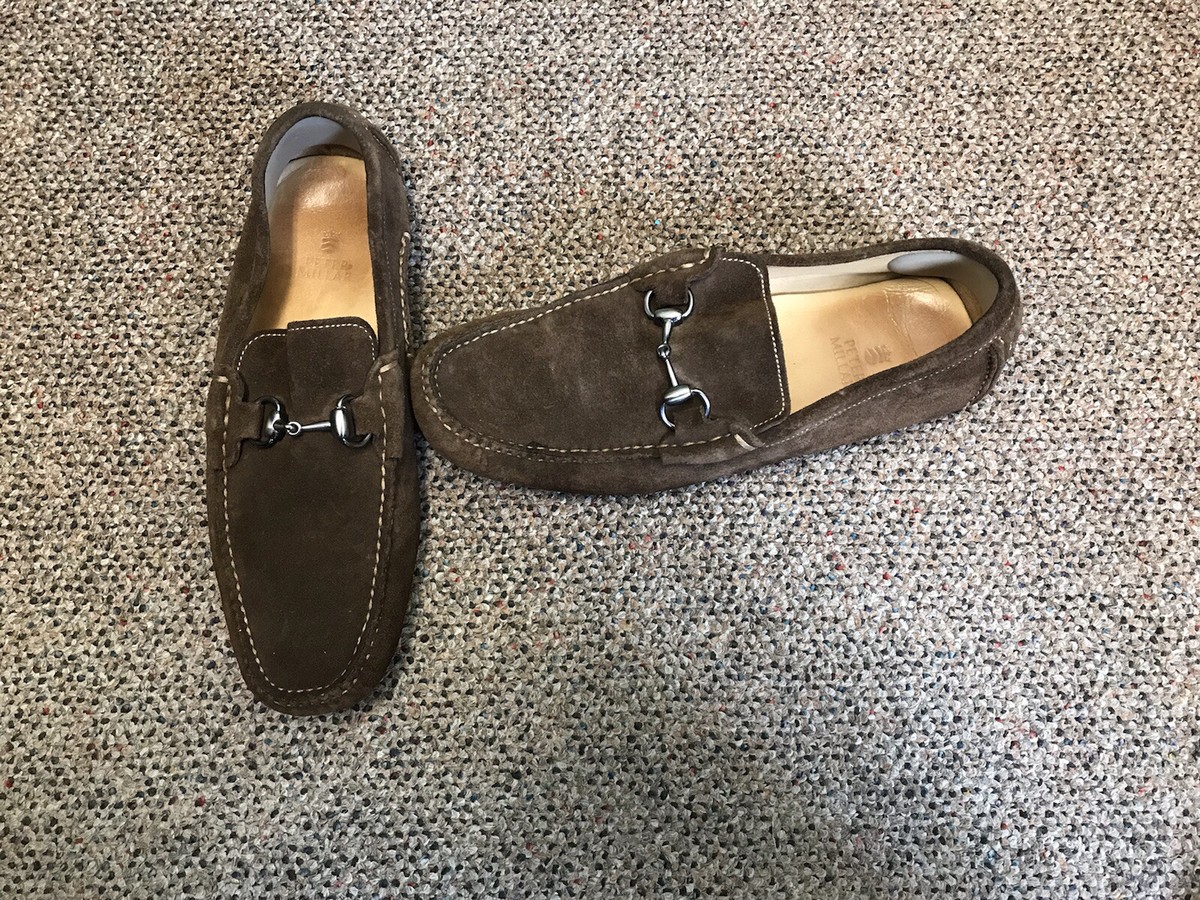 Peter Millar Loafers Men\'s SZ 9.5 M Brown‎ Suede Horsebit Driving Moccasin Shoe Peter Millar Men main image 2