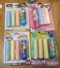 NEW JUMBO CHALKS  HOLDERS  U PICK  Hello kitty lilo stitch star wars spidey