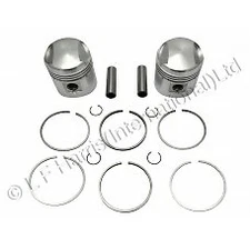 FREE UK POSTAGE TRIUMPH 350 T90 PISTON SET CP198 E4670 58.25mm +020" LF HARRIS  