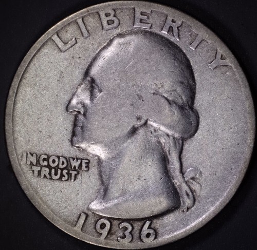 1936 S 25c Silver Quarter (1080p Video) - Picture 3 of 8