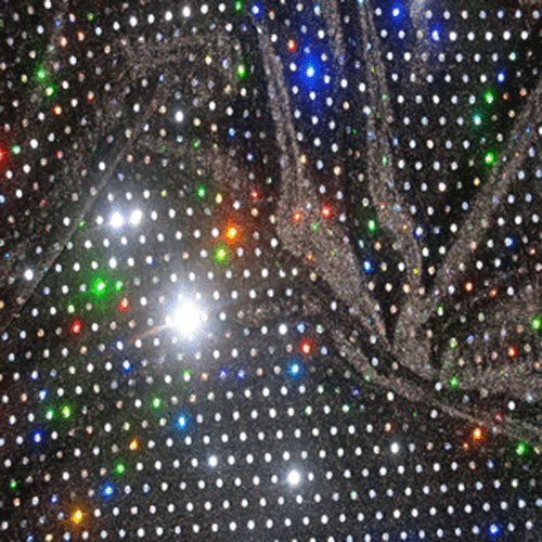 BLACK HOLOGRAM SEQUIN VELVET FABRIC (2 WAY STRETCH)