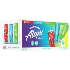 Alani Nu Energy Drink, 12 oz, 18-pack - Cherry Slush, Blue Slush  Lime Slush