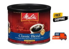 Melitta Classic Roast Caffeinated Canned Coffee, 22oz Can NEW 5.05 per pound