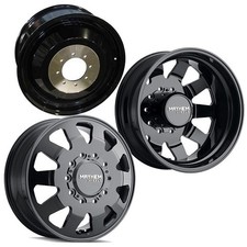 22x8.25 Mayhem 8181 Challenger Blk Dually Wheels Wcaps 10x225 Set Of 6 22x8.25 Mayhem 8181 Challenger Blk Dually Wheels Wcaps 10x225 Set Of 6