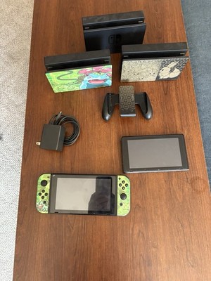 Nintendo Switch Console Bundle w/ Dock, AC Adapter, Joy-Con Grip, Pokemon