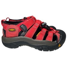 Keen Kids Newport H2 Ribbon Red Gargoyle Shoes Sz 8 Walking Waterproof Comfort
