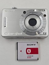 Sony Cyber-shot DSC-W55 7.2MP Digital Camera - Silver for sale