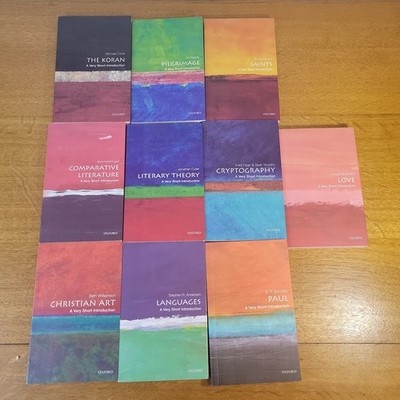 Oxford: A Very Short Introduction Lot Of 10 Saints, Pilgrimage, Love, Paul, etc