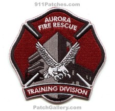 Parche de la Academia de la División de Entrenamiento del Departamento de Bomberos de Aurora Colorado CO
