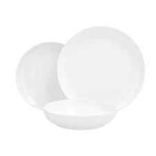 Cooper Melamine/Outdoor 12 Piece Dinnerware Set, for 4, White