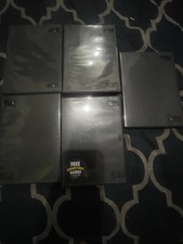 Lot of 5 Blank DVD CD Blu-ray Empty Cases Standard Single Disc Storage Snap Box