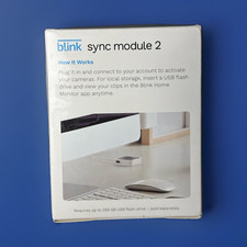 Blink Sync Module 2 White Wi-Fi Hub Local Storage Multi-Camera w/ USB Adapter