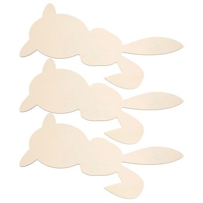 3 Pcs Graffiti-Hase-Holzornament Osterhasen-hängeornament Leere Osterornamente