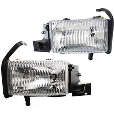 Headlight Set For 94-2001 Dodge Ram 1500 Left Right Single Beam Headlight 2pc