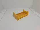 Vintage Fisher Price little people yellow single bunk bed BOTTOM ONLY