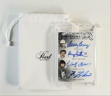 GUY LAFLEUR BOBBY HULL BARBER 2017-18 LEAF PEARL EIGHT BLUE AUTO 1/1 Q3460