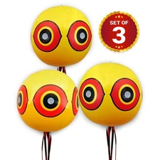 3 Pack Duck Deterrent, Bird Repellent Balloons with Reflective Predator Eyes