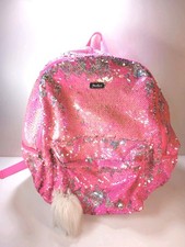 Justice Girls Pink Iridescent Flip Sequin Bac...