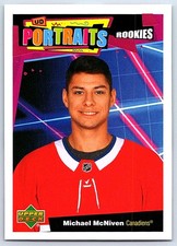 2020-21 Upper Deck UD Portraits Michael McNiven Rookie Montreal Canadiens #P-80
