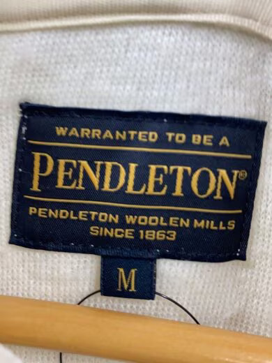PENDLETON Fleece Jacket, Medium, Polyester, White… - image 3