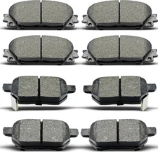 D1184 D1423 8pcs Front Rear Ceramic Brake Pads Sets Fit 2010-2020 for Toyota ...