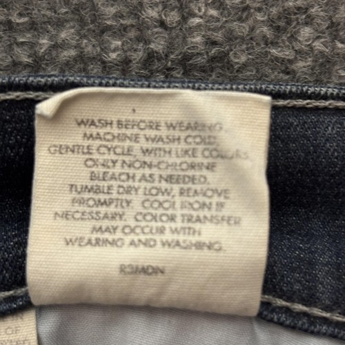 Eileen Fisher Jeans Womens 12 Dark Wash Stretch Organic Cotton Straight Leg - Picture 7 of 17