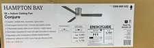 Hampton Bay Conjure 52in. Brushed Gold Ceiling Fan Adjustable LED w/Remote