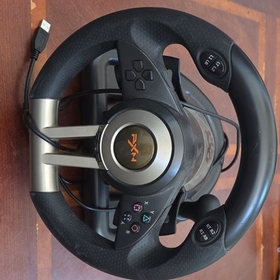 PXN PXN-V3 Pro Racing Wheel USB Wired Black Silver Plastic Controller
