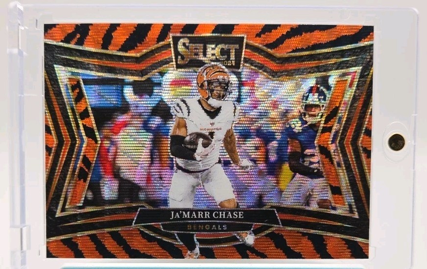 2024 Panini Select Ja'marr Chase TIGER PRIZM SSP FIELD LEVEL #448 eBay 1/1 RARE!