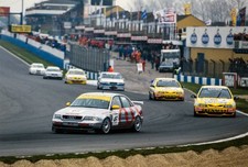 Frank Biela Audi Sport UK Audi A4 Quattro leads Will Hoy Williams - Old Photo