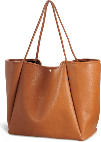 Bolso de mano de cuero PU de gran tamaño para mujer Bolso de fin de semana Bolso de mano Bolso de viaje - Imagen 10 de 21