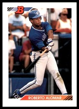 Roberto Alomar 1992 Bowman #20 Blue Jays MLB READ FREE SHIPPING AutographDen
