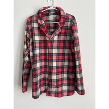 Jammies For Your Families Mens Plaid Fleece Pajama Set Red Blue Yellow Large