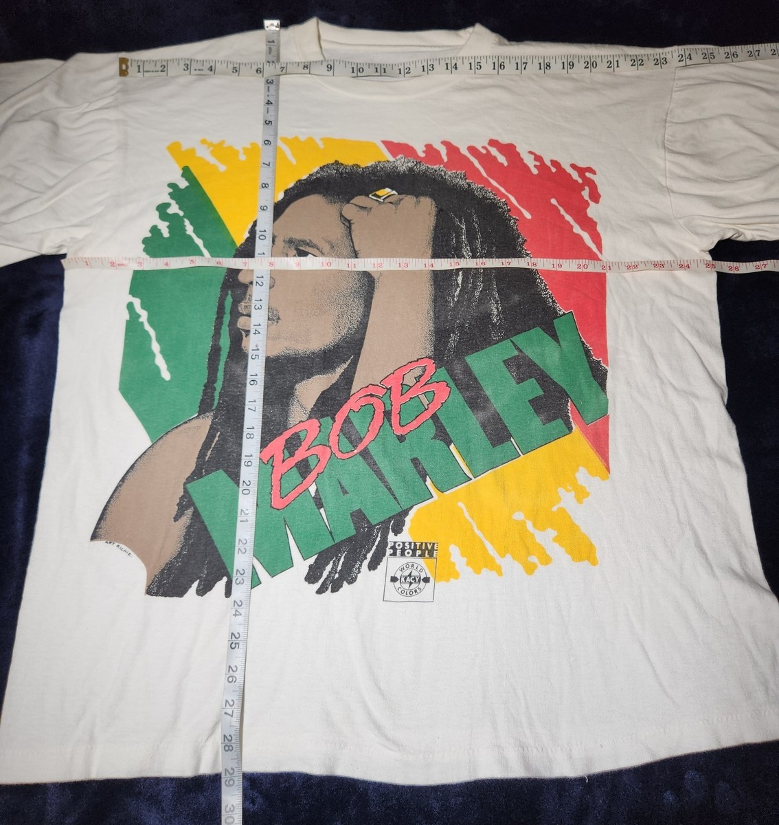 1990's BOB MARLEY* vtg Africa Jamaica Reggae concert tee t-shirt