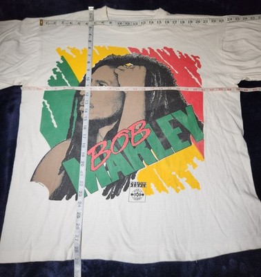1990's BOB MARLEY* vtg Africa Jamaica Reggae concert tee t-shirt
