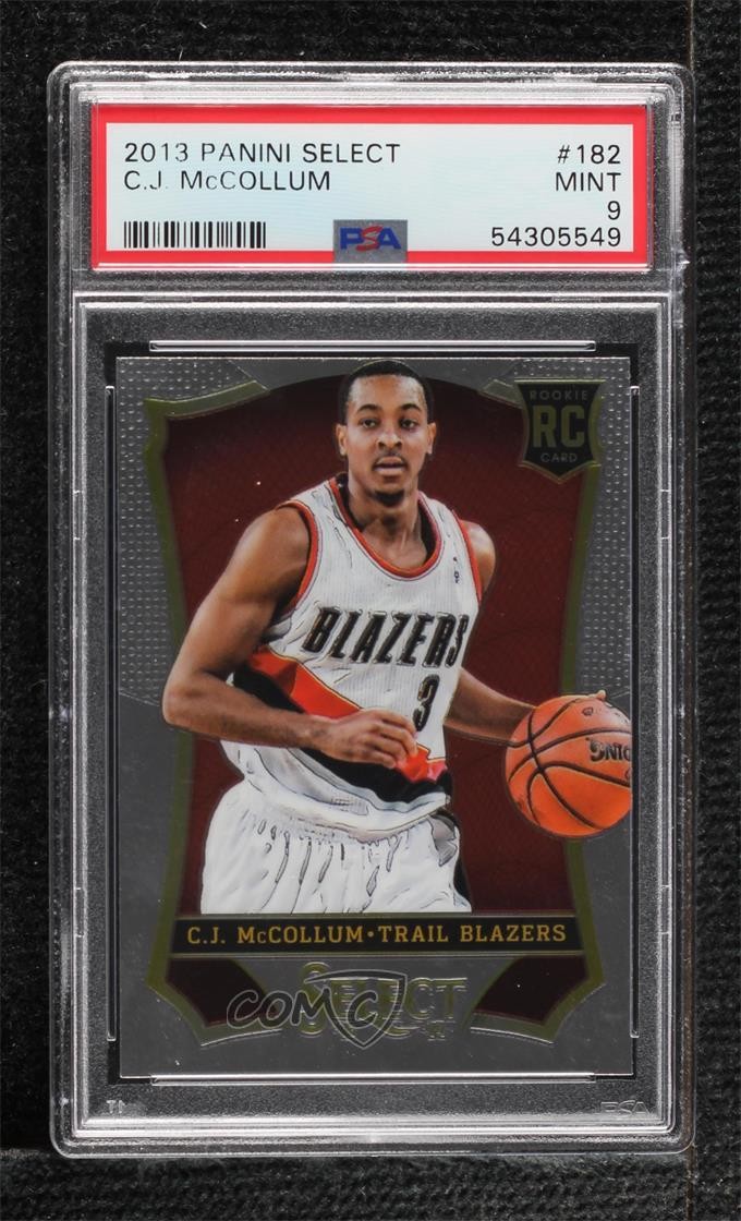 2013-14 Panini Select CJ McCollum #182 PSA 9 MINT 0ja4
