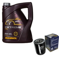 SCT Inspektionspaket 5L Mannol Extreme 5W-40 FüR Audi A4 1.8 T VW Caddy II