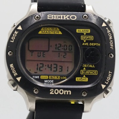 A4R] Seiko Scuba Master M726 5A10 Digital Dial Vintage Quartz 