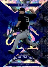 2025 Panini Crusade #34 Ben Hess Crusade Blue Cracked Ice