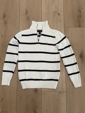 Polo Ralph Lauren Striped Quarter zip Pullover Boys 14/16 Preowned