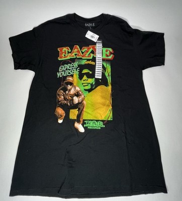 Eazy E T-Shirt Large Black Express Yourself Ruthless Records Hip Hop NWA Compton