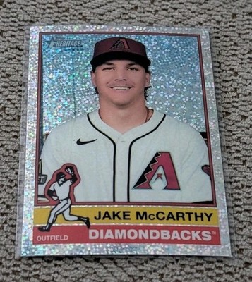 2025 JAKE MCCARTHY TOPPS HERITAGE SPECKLE REFRACTOR #473 (DIAMONDBACKS)