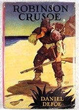 ROBINSON CRUSOE - Daniel Defoe (Undated c. 1925 Hardcover)