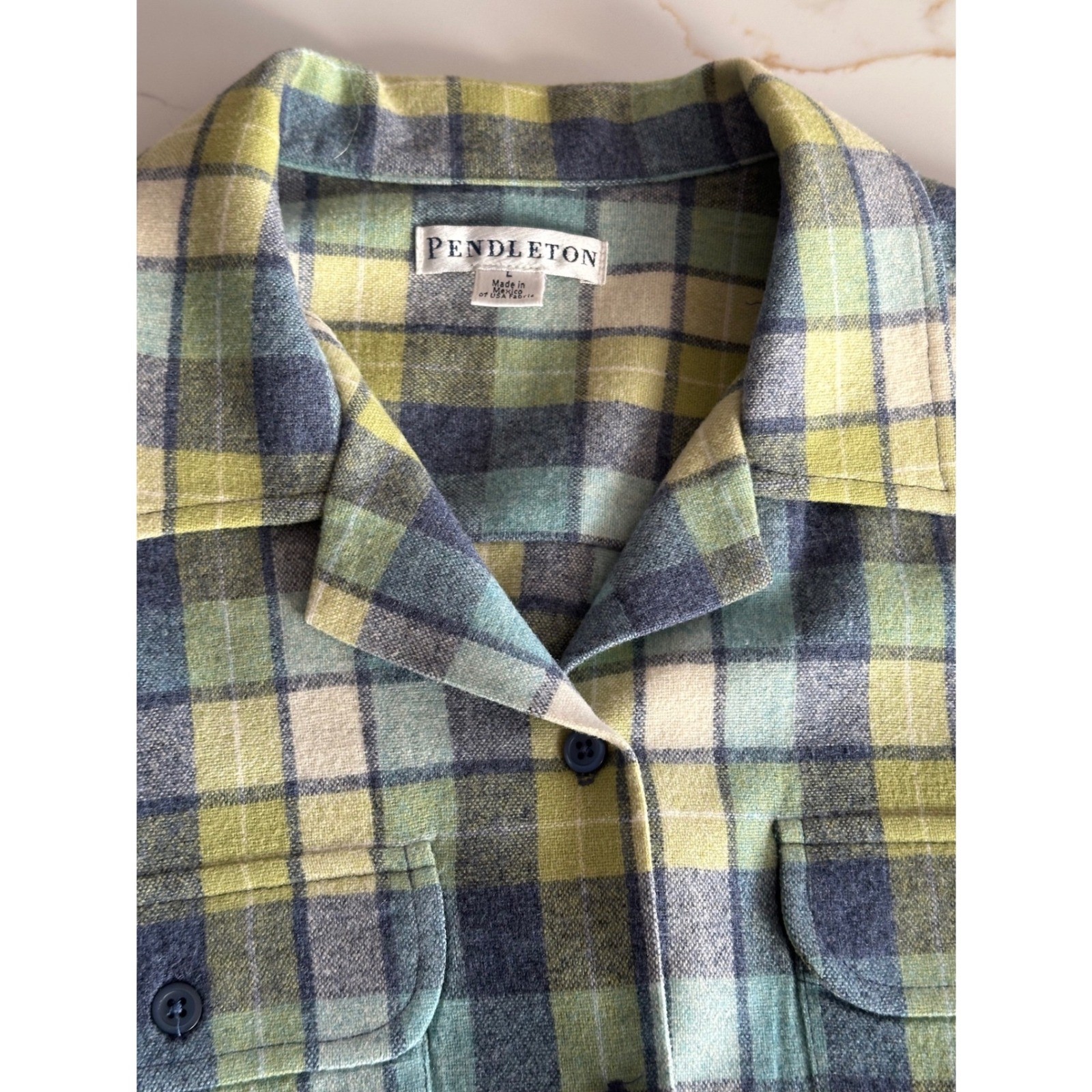 Pendelton Wool Button Up FlannelShirt - image 3