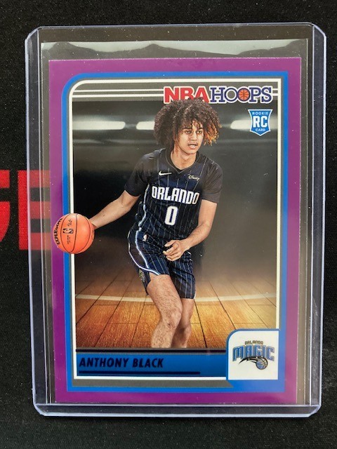 2023-24 Hoops Purple #257 Anthony Black Orlando Magic Rookie RC