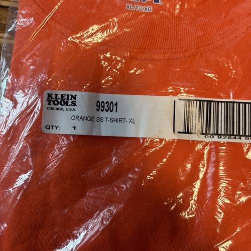 Klein Tools Hanes Beefy Men’s T-Shirt Size XLarge New- Sealed - Picture 3 of 5