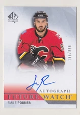 2015-16 SP Authentic Emile Poirier /999 Auto Rookie Future Watch Calgary Flames