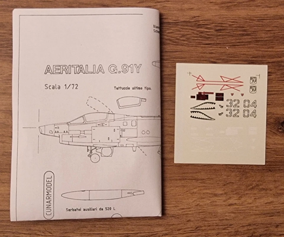 CUNARMODEL AERITALIA G-91Y 1/72 RESIN KIT - Immagine 3 di 3