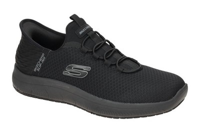 Skechers Schuhe SUMMITS SR schwarz Herrenschuhe Slipper 200205 ECBBK NEU