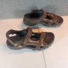 ECCO Receptor Technology Mens Sandals Brown Leather Sport Hiking Size US 11-11.5 Ecco | Shoes | Ecco Open Toe Leather Sandals Receptor  main image 3